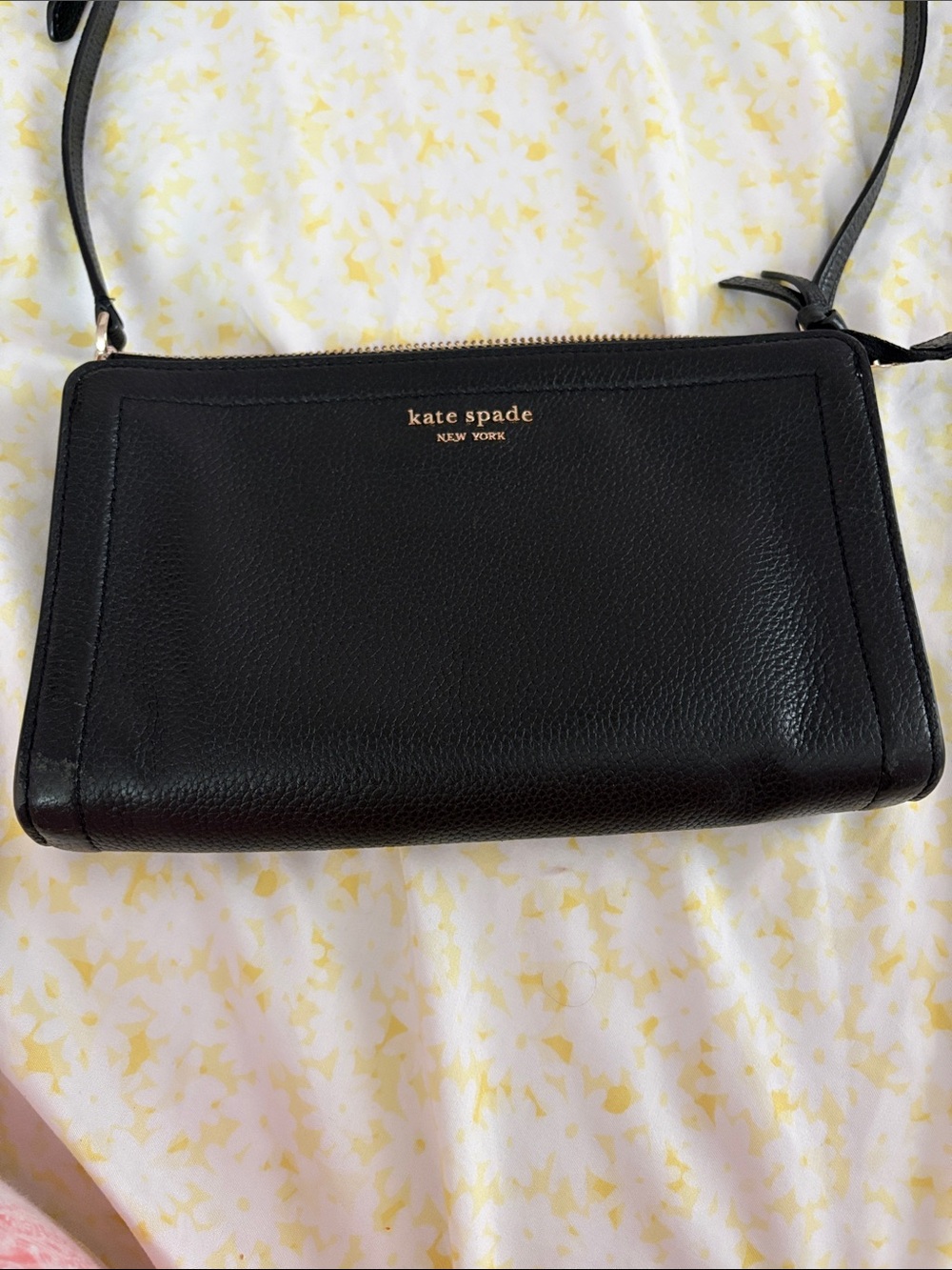 kate spade Black Leather Crossbody Bag